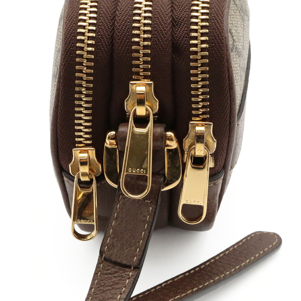 GUCCI Ophidia GG Supreme Sherry Line Shoulder Bag/Pochette, Beige/Mocha Brown... - Picture 6 of 9